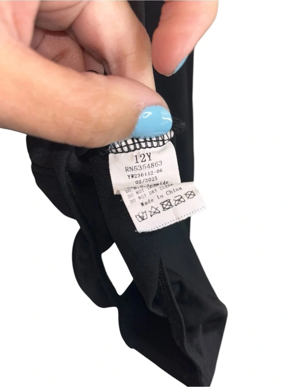So Danca Black Dance Leotard Girls Size 12 Ballet Gymnastics